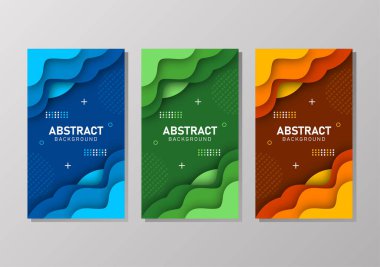 Sıvı gradyan şekilli renkli sıvı ve geometrik arkaplan