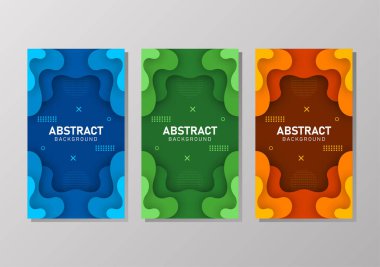 Sıvı gradyan şekilli renkli sıvı ve geometrik arkaplan