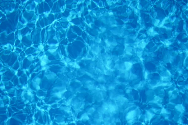 Блакитна Вода Басейні Відбиттям Сонця Рухом Хвилі Вид Зверху — стокове фото
