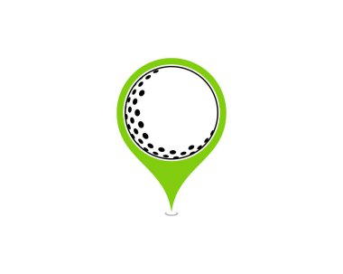 Nokta konum sembolünde golf topu