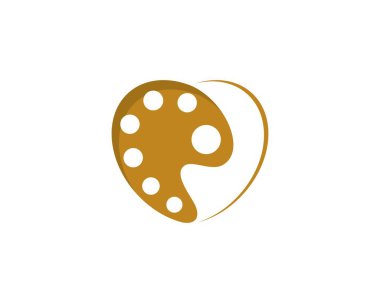 Bir aşk şekli oluşturan renk paleti