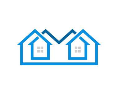 Sonsuz gayrimenkul evi mavi renklerde