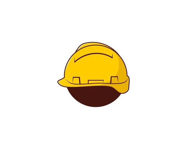 Kask Budowlany Logo Koła — Wektor stockowy