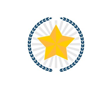 İçinde parlayan yıldız olan dairesel buğday.