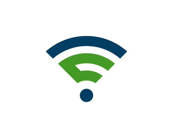 Buchstabe Logo Der Wifi Verbindung — Stockvektor