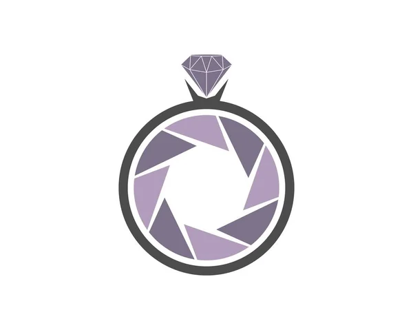 Diamond Ring Lens — Stockvector