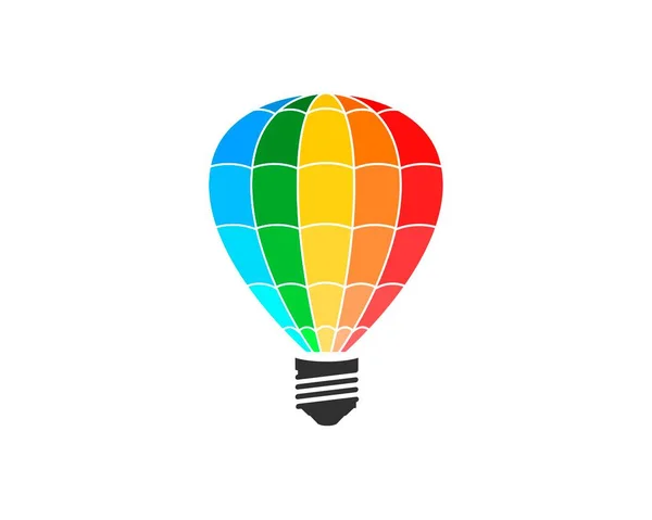 Hot Air Balloon Lamp Shape — Stockvektor