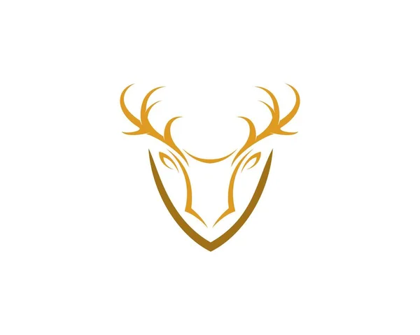 Shield Deer Antlers — Stockový vektor