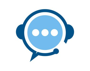 İçinde mesaj şekli olan kulaklık.