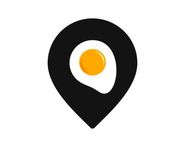 İçinde yumurta olan konum iğnesi