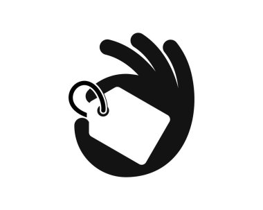 İçinde etiket fiyatı olan el