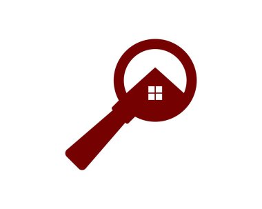 İçinde ev olan büyüteç.