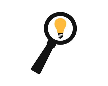 İçinde ampul olan büyüteç.