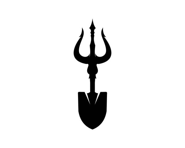 Shovel with trident in the top