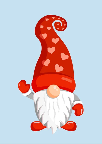 Ilustracja Świąteczny Gnomeon Odosobniony Tło Dla Pocztówka Sztandar Tekstylia Wystrój — Wektor stockowy