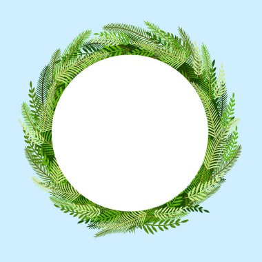 Doğal çam ağacından yapılmış Noel çelengi ve kartpostallar, posterler, afişler için bitkiler. Mutlu Noeller ve Yeni Yıl 'ın resmi