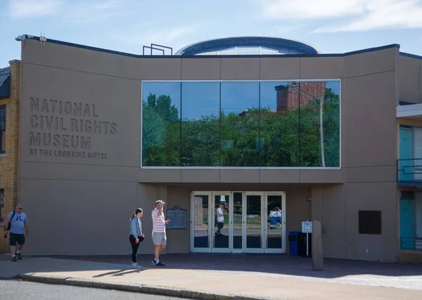 Центр Мемфиса Весна 2022 Года Национальный Музей Гражданских Прав — стоковое фото