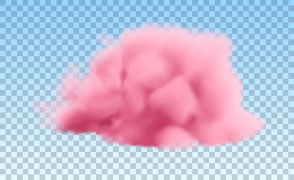 Realistische rosa Wolke — Stockvektor