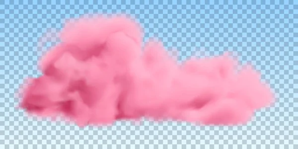 Realistische rosa Wolke — Stockvektor