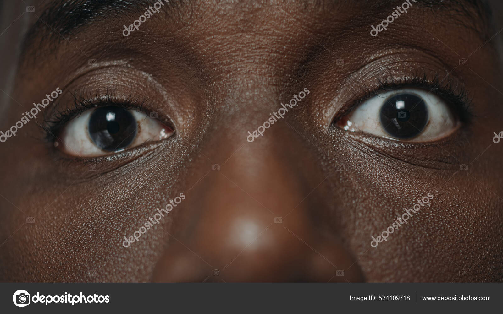 african american eyes close up