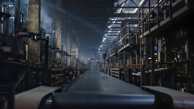 Modern depoda lastik üreten lastik fabrikası konveyör hattı