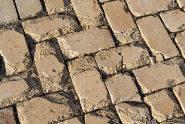 Kahverengi tuğla kaplama. Arkaplan ve dokular