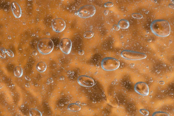 Bubbles Brown Transparent Liquid Backgrounds Textures — Stock Photo, Image