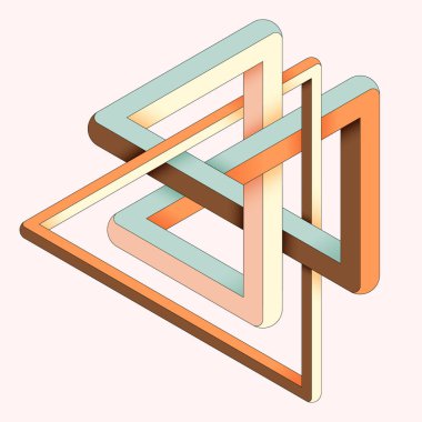 Isometric geometrik şekil soyut arkaplan modern sanat tarzı. Tasarım ögesi şablonu poster, arkaplan, yayın, broşür, broşür, broşür, broşür, illüstrasyon için kullanılabilir