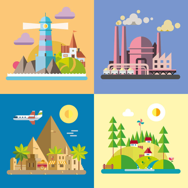 Modern flat design conceptual illustration.