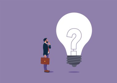 Symbol of brainstorming, innovation, invention. Creative idea or solution vector concept. 