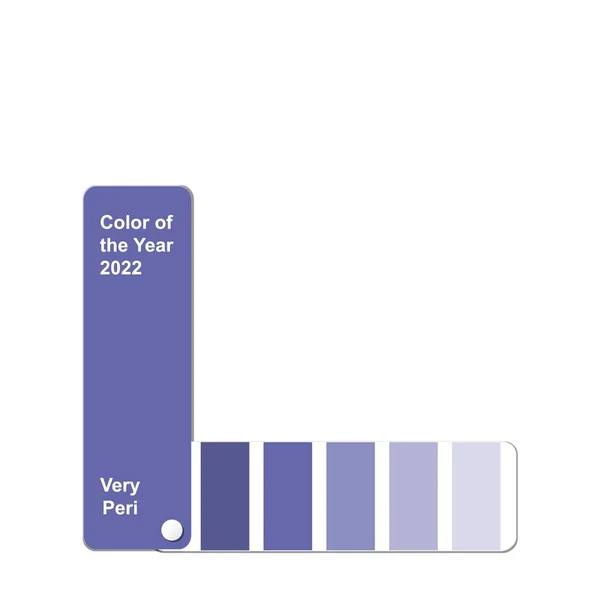 Colores Muy Peri Color Del Año 2022 Paleta Colores Moda — Vector de stock