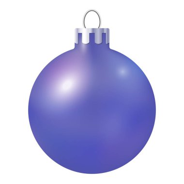 2022 yılının çok peri rengi, modaya uygun menekşe, mor, mavi, kırmızı gradyan renklerine sahip noel balosu, beyaz arkaplanda izole edilmiş stok vektör illüstrasyon sanatı