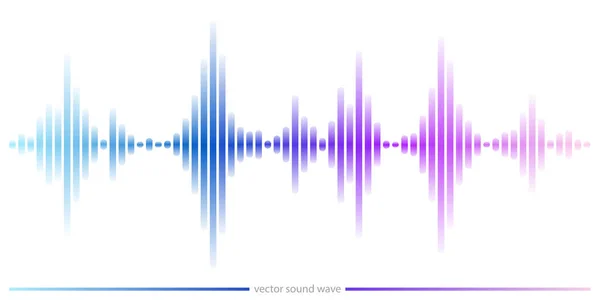 Sound wave colorful vector illustration
