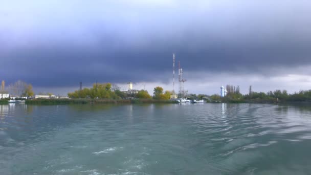 Donaudelta ist ein sehr erstaunlicher und origineller Ort. — Stockvideo