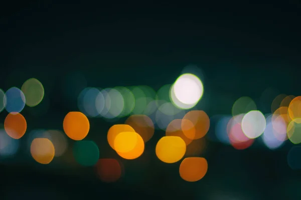 stock image Night city street lights bokeh background