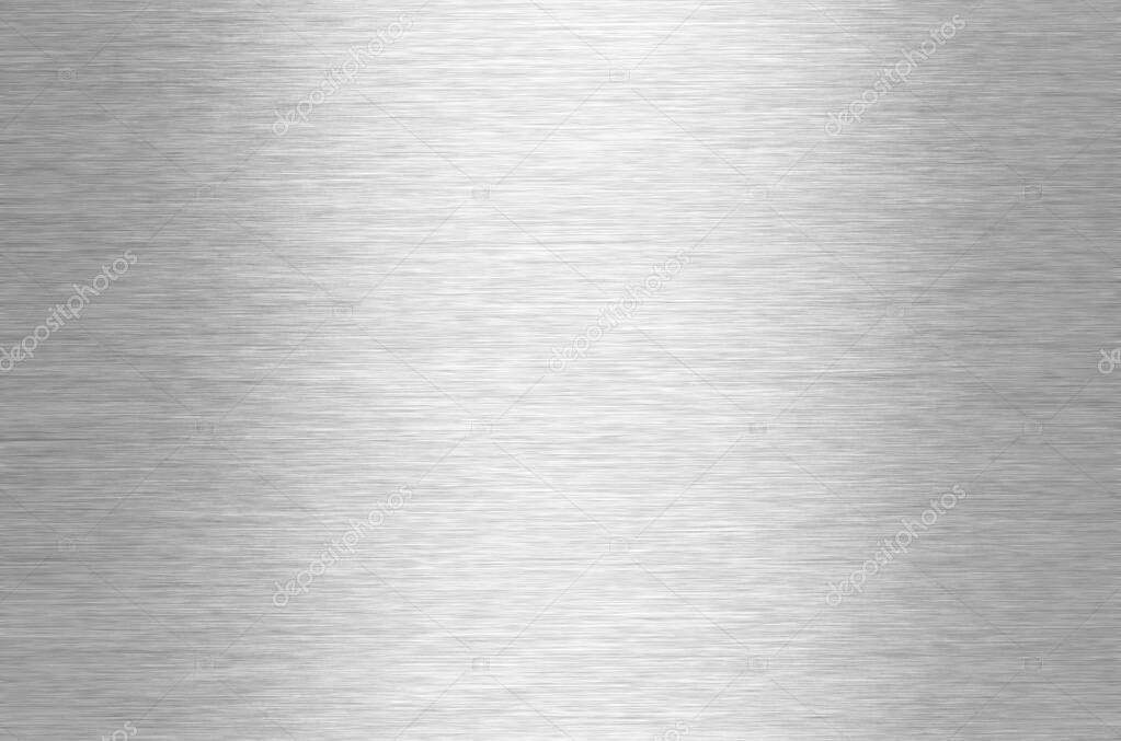 Brushed silver metal texture background
