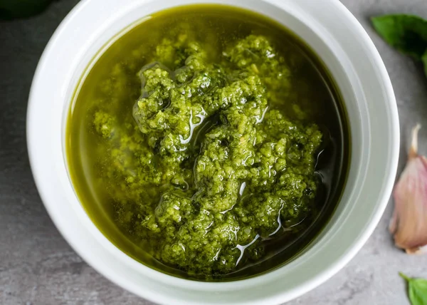 Pesto Sauce Basil Pesto Close — Stock Photo, Image