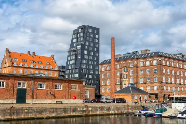 Copenhague Dinamarca Septiembre 2021 Hermosos Edificios Modernos Bahía Copenhague Dinamarca — Foto de Stock