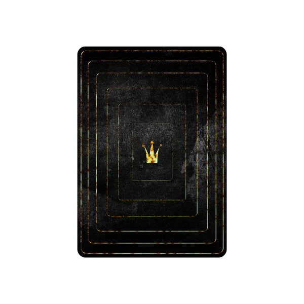 Back Side Grunge Card Isolated White Background Playing Cards Design — 스톡 사진