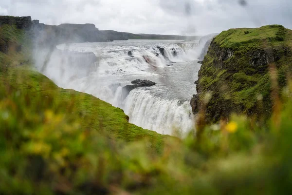 Gulfoss Golden Falls Cascada Islandia — Foto de Stock