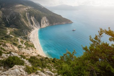 Yunanistan, Kefalonia Adası - Myrtos Sahili