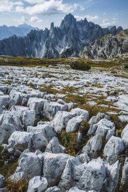Dolomitler 'de Cadini di Misurina, İtalya, Avrupa.