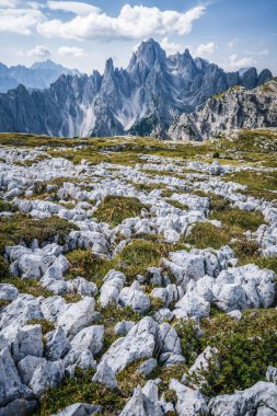 Dolomitler 'de Cadini di Misurina, İtalya, Avrupa.