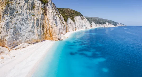 Віддалені Заховані Пляжі Fteri Острові Кефалонія Греція — стокове фото