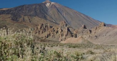 Tenerife, Teide Ulusal Parkı. İspanya. Güzel volkanik manzara. 