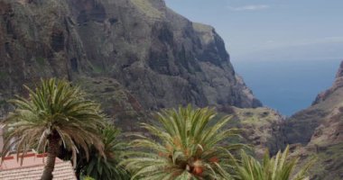 Masca Boğazı ve İspanya 'nın Kanarya Adaları' ndaki Tenerife Adası 'ndaki köy..