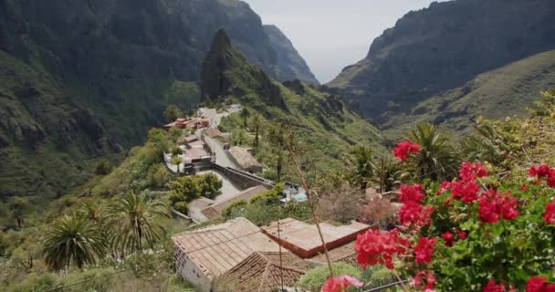 Masca Gorge Village Island Tenerife Canary Islands Spain — Stock Video