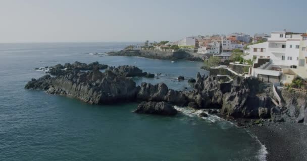 Alcala Small Harbour Fishing Town Located South Coast Tenerife Canary — Stock Video