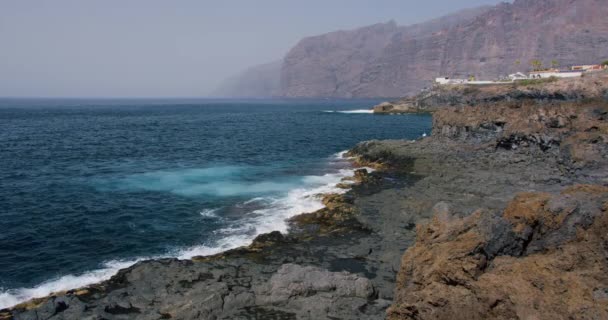 Vista Das Falésias Los Gigantes Tenerife Imagens Alta Qualidade — Vídeo de Stock