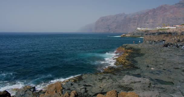 Vista Das Falésias Los Gigantes Tenerife Imagens Alta Qualidade — Vídeo de Stock